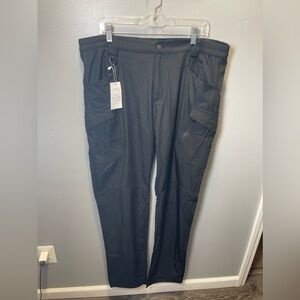 FlexCamo NEW Men's Tactical Waterproof Pants Black Cargo Pockets Size 2XL‎